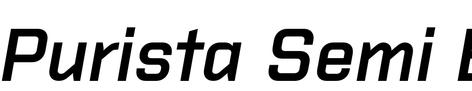 Purista Semi Bold Italic Font Download Free